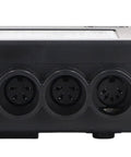 Close-up view of Heavy Duty Dual Motor Electric Actuator Controller ports for wired connections, DC24V power setup.