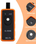 Professional TPMS Relearn Tool For Tire Pressure Monitor Activation And Universal Sensor Reset, compact design with operation button.
