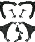 Heavy Duty Front Steering Suspension Kit With Control Arms Ball Joints Sway Bar Links Tie Rods built hella tough for Chevy Colorado 2006-2012.