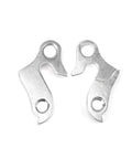 2 Pack Derailleur Hanger 27 Replacement For Mountain And Road Bicycles, Universal Silver Aluminum Alloy Hanger With Mounting Screws