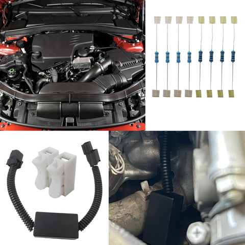 VCM Muzzler Harness Disable Kit Plug And Play Replacement For Honda 3.5L V6 Engine parts with resistors and connectors.