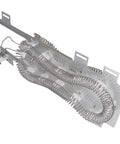 DIY Friendly Easy Install Dryer Heating Element Replacement Kit With Thermal Fuse And Thermostat Cut Off For Maytag Whirlpool Kenmore Dryers