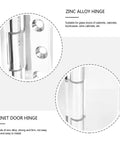 Heavy Duty Glass Door Hinge Zinc Alloy Wear Resistant Rust Proof For Indoor Use Ideal For Shower Doors And Wine Cabinets Beefy Clamp Smooth Operation Corrosion Resistant Finish Easy Install High Load Capacity, close-up