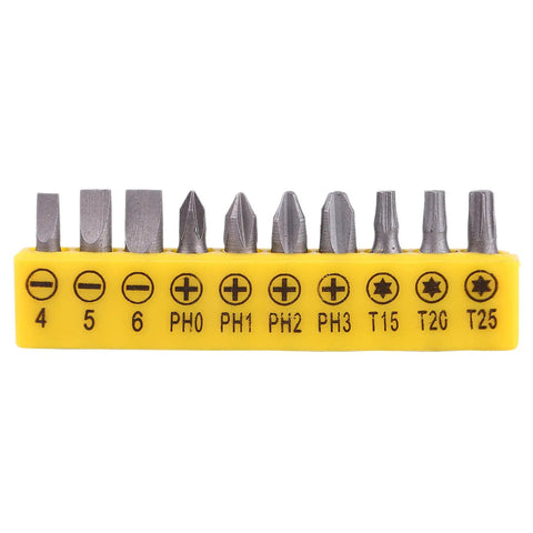 Beefy L Shape 1/4 Inch Hex Socket Wrench Set With Double Head And 10 Bits Heavy Duty Iron Hand Tool for Home and Workshop