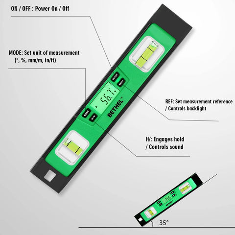 Premium 10 Inch Digital Torpedo Level Featuring Powerful Magnetic Base And Accurate Electronic Inclinometer For Dead On Angle Readings And Legit Layout Work On Every Single Project