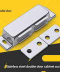 Magnetic Door Catch Set Push To Open Cabinet Latch 2 Pack Stainless Steel Heavy Duty Drawer Magnets for cabinets and doors