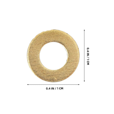 Huge 50 Pack Top Shelf M5 Flat Copper Washers Kit For Heavy Duty Sealing Gaskets That Distribute Load Smoothly To Stop Leaks In Hot Temp Or Wiring Projects Where Durability stays legit And Tough Enough To Handle Any Job Without Breaking A Sweat. M5 flat copper washer, 1 cm wide
