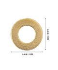 Get Your Hands On 50pcs M5x10x1 Brass Copper Flat Washer Sealing Kit, 10mm washer with 5mm inner hole