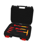 Badass Insulating Wrench Socket Set For Garage Rigs And EV Repair Tools in secure snap case with vinyl coated drives.