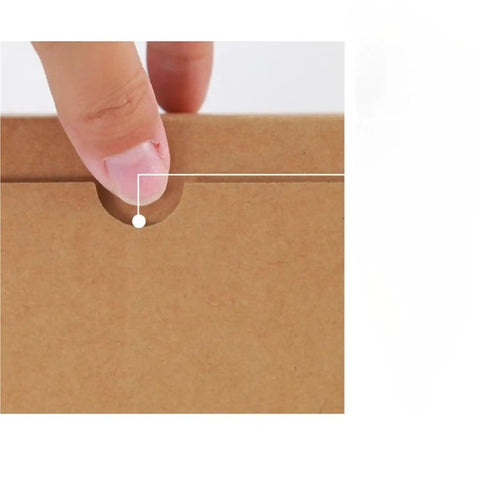 Close-up of 20 Pack One Size Folding Corrugated Cardboard Mailing Boxes For Biz Shipping And Gift Packaging Kraft Paper Express Boxes