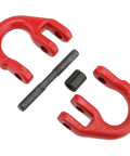Heavy Duty Alloy Steel Coupling Links 4 Pack 1/4 Inch Grade 80 Hammer Lock Chain Connectors rust resistant red coating parts.