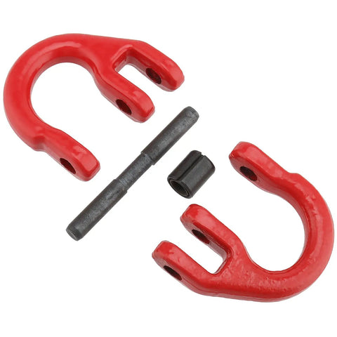 Heavy Duty Alloy Steel Coupling Links 4 Pack 1/4 Inch Grade 80 Hammer Lock Chain Connectors rust resistant red coating parts.