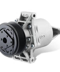 Superior A/C Compressor Keep Your Daily Cruisers Frosty For Nissan Versa Note 2012-2019 And Tiida 2016-2018, front view of pump.