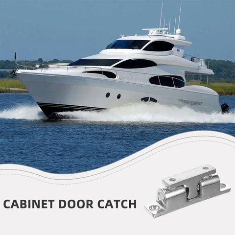 Heavy Duty Marine Door Latch Stainless Steel Cabinet Catch With Windproof Tension Spring for secure boat yacht doors