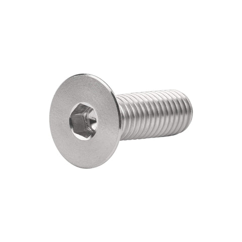 Go-To Heavy Duty Titanium M8x25mm Flat Head Countersunk Bolt Pack Of 4 DIN 7991 Full Thread Grade 5 6AL4V Titanium Alloy