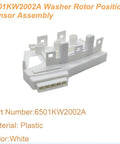 Washer Rotor Position Sensor Assembly For LG And Kenmore Washers That Fixes LE Errors And Spin Problems Replaces 6501KW2002B PS3529186 1267406 AP4440680 4962510 Plug And Play Easy Install Kit, white plastic
