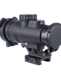 Fast Target Acquisition Red Dot Sight 1x25 with 2 MOA Dot and Adjustable LED on Q LOC Technology Mount