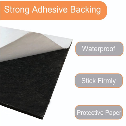 8 Pack Neoprene Foam Anti Vibration Pads With Sticky Backing Heavy Duty High Density Closed Cell Padding For Gear And Equipment Soundproofing
