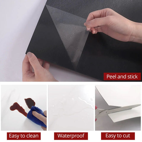 Marble White Peel And Stick Floor Tiles 12x12 In Self Adhesive Vinyl Waterproof Flooring showing peel, clean, waterproof, cut features