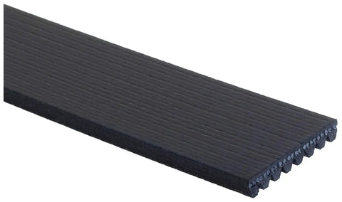 Close-up of K080720 Micro-V Serpentine Drive Belt Quiet No-Squeal OEM-Grade Replacement EPDM Rubber with ribbed profile.
