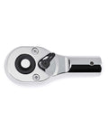 Three Quarter Inch Drive 24 Tooth Quick Release Replacement Ratchet Head For Sockets With Bright Chrome Finish top view