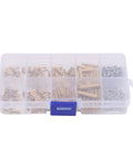 260Pcs M2 Brass Standoff Kit With Hex PCB Spacers And Hardware For PC Case Builds DIY Electronics Maintenance Includes Assorted Standoffs Screws And Nuts For Stable PCB Mounting, organizer case
