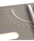 Laser-labeled angle scale on Hot Wire Cutter With Large Table For Foam And Styrofoam 450 C Thermocut Nichrom Heating Wire 200W 36V