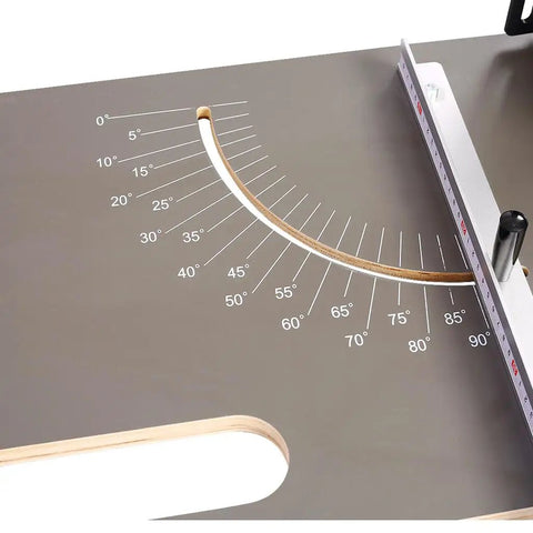 Laser-labeled angle scale on Hot Wire Cutter With Large Table For Foam And Styrofoam 450 C Thermocut Nichrom Heating Wire 200W 36V