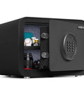 Digital Safe Box For Home And Office With Electronic Keypad And Override Key 0.8 Cu Ft Small Personal Security Safe open view