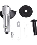 5 Inch Pneumatic Angle Grinder Polisher 11000 RPM Air Tool components including disc and handle.