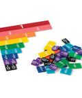 Plastic Rainbow Fraction Tiles Set of 51 for Fraction Mastery with Unit Fractions and Fraction Bars Montessori Style Math Manipulatives