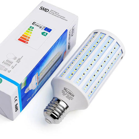 60W LED Corn Light Bulb With Large Mogul E39 Base 6000 Lumens Daylight 6500K Ultra Bright Flood Light For Garage Factory Warehouse Barn