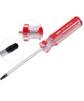 Killer T10 Security Torx Screwdriver With Magnetic Red Handle And Comfort Plastic Grip Crafted From Heavy Duty Chrome Vanadium Steel for easy appliance repairs.