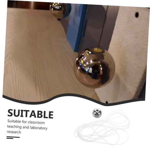 Cradle Pendulum Physics Kit For Classroom And Lab Use with steel ball on wooden base, suitable for education and research