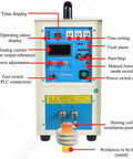 Control panel of Heavy Duty High Frequency Induction Heating Machine For Pro Metal Heat Treatment and Backyard Blacksmithing Setup.