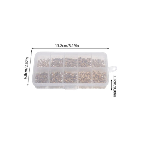 500 Pcs Brass Knurled Insert Nuts M2 M2.5 M3 For 3D Printing And Metal Panels Durable Metric Thread Embedment Kit With Cool Organized Storage Solution, clear organizer box with dimensions