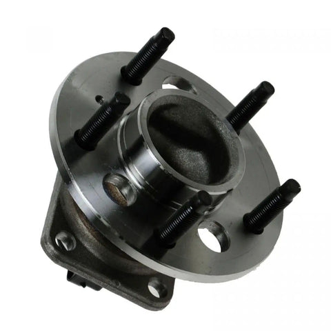 Close-up of a single component from the 4 Piece Wheel Hub And Bearing Assembly Set For Front And Rear Sides Right Passenger Left Driver BHA53660 Bolt In Ready High Quality Durable Replacement For Cars And SUVs
