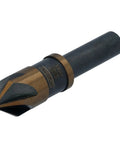 Heavy Duty Badass 3/8 Inch High Speed Steel Countersink Drill Bit With An 82 Degree Sharp Tip and Black And Gold Oxide Coating.