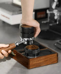 Using Espresso Tamper 58.35mm Professional Hand Tamper With Slow Rebound Spring Return in home brew setting