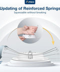 Flat Trim Recessed Can Light Covers For 5 And 6 Inch Housing Dimmable LED Ceiling Fixtures showing updated reinforced springs.