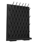 AngelcityCC 52-Peg Lab Glassware Drying Rack Pegboard Wall-Mount with 52 holes for organizing test tubes and flasks.