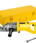 Happybuy Electric Hydraulic Rebar Cutter with 900W motor and stainless steel carry case for easy transport.