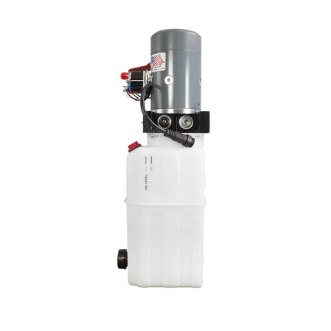 Single Acting 12V Hydraulic Pump With Remote Pendant, 15 Foot Cord, 6 Quart Reservoir, 3200 PSI A Port Relief and 1500 PSI B Port Relief