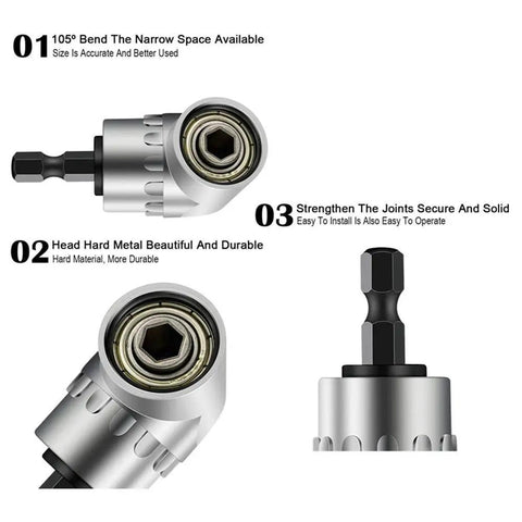 All In One 7mm To 19mm Ratchet Universal Socket Set For Drill And Power Driver, Metric Wrench Adapter highlighted features.