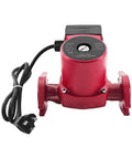 Top Notch Stainless Steel Circulator Pump For Water Heaters And Boiler Hydronic Heat Systems 3 Speed Settings 115 Volt 60 Hz front view with wires visible