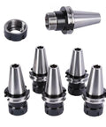 CAT40 ER32 Collet Chuck Set For Milling Lathe Machines, 5-Piece High-Precision Tool Holders With 0.0001 Inch Accuracy shown