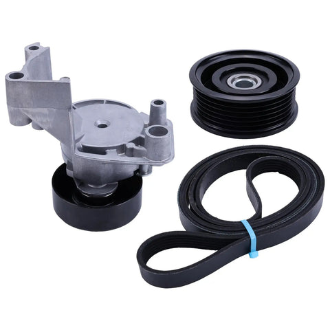 Premium Serpentine Belt Drive Tensioner Kit Designed For Toyota Tundra 4.7L V8 2000 2006 OEM Fits and Replaces 90K38488A Is Backed By Full Warranty Guarantee Makes Your Rig Work Smooth As Silk Keeping Systems Locked Tight For Max Power Lasts A Lifetime.