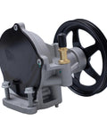 TUCAREST brake vacuum pump with black pulley and silver housing mounted on base