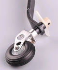 Carbon Fiber Landing Gear Tail Wheel Assembly Kit With Screws for Remote Control Airplanes showcasing PU wheel and aluminum core.