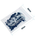 60 Piece Set Screws Kit Grub Screws With Allen Head M3 To M8 12 Sizes For Home Repair Furniture Electronics in plastic bag